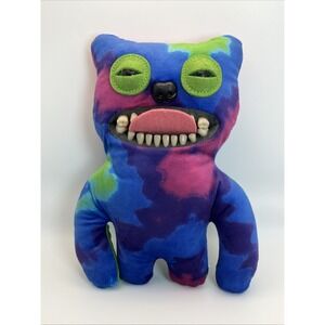 Fuggler Lab Misfits Sir Belch Blue Pink Green Tie Dye Tongue Plush 9" CUT TAG